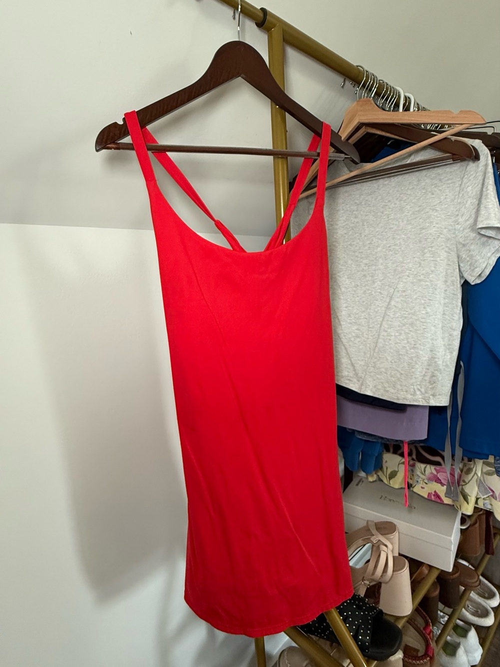 Halara Softlyzero plush backless active dress